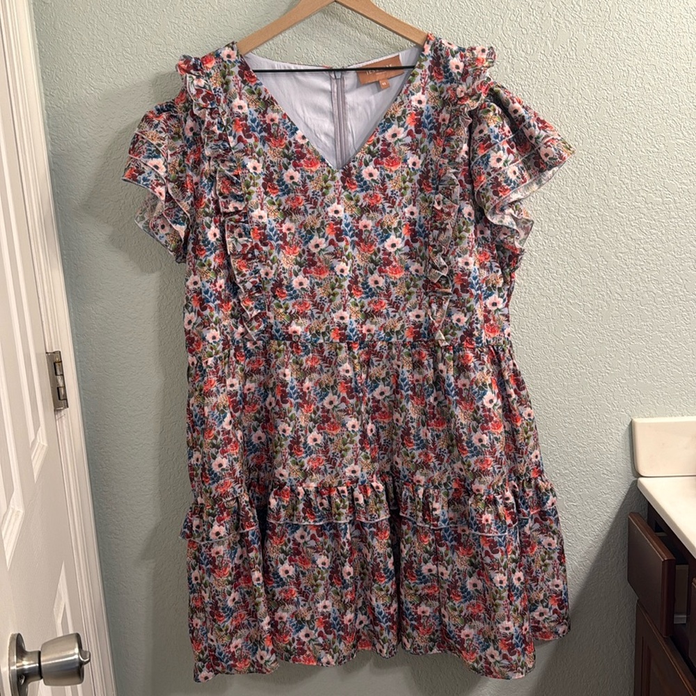Jessakae Floral Garden Mini Dress 4X